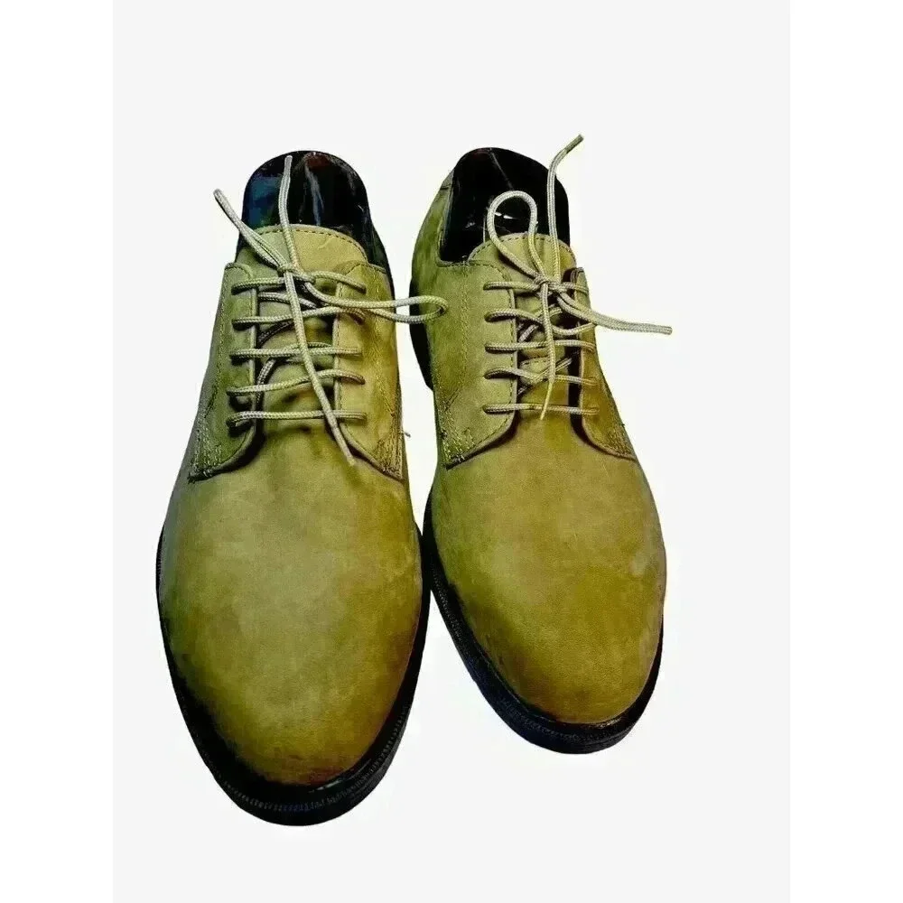 St. Johns Bay Men's Brown leather oxford loafers mens tie shoes SZ 10M
